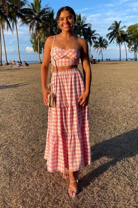 Save More When You Shop More!Addison Set Top - Pink Gingham