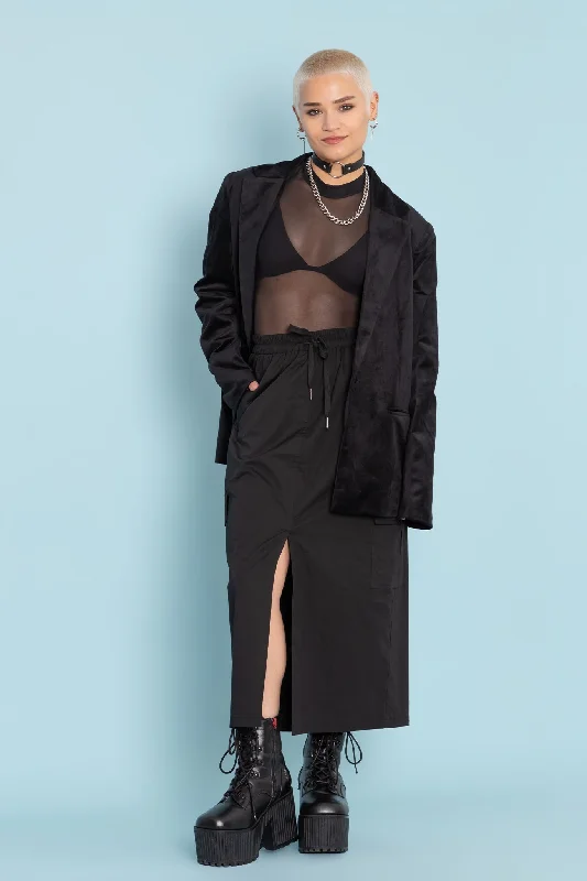 Everything Must Go!Black Cargo Skirt