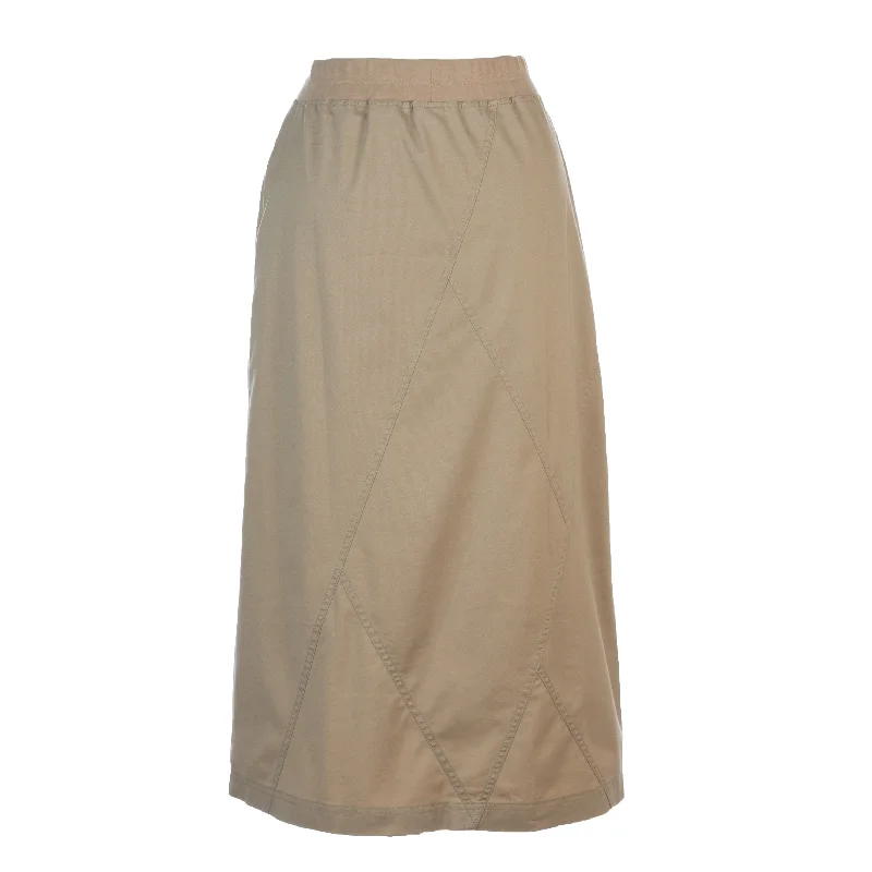 Buy One, Get One Free!Diamond Seams Khaki Pull On Skirt