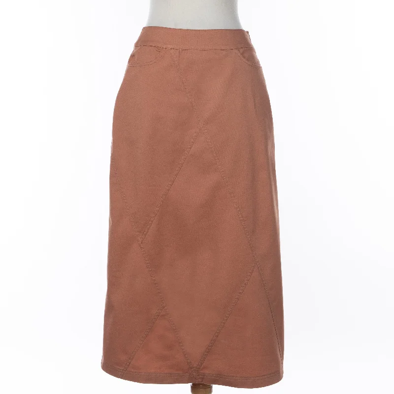 Great Deals, Just for You!Diamond Seams Copper Skirt