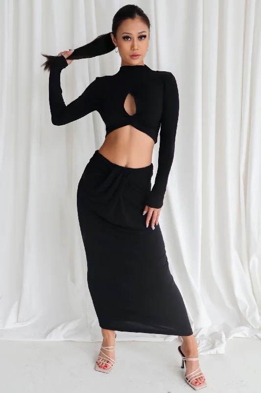Limited-Time Price Drop!Kaila Set Skirt - Black