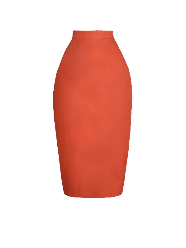 Find the Best Deals Here!MTO - Denham Skirt in Rustic Red Cotton