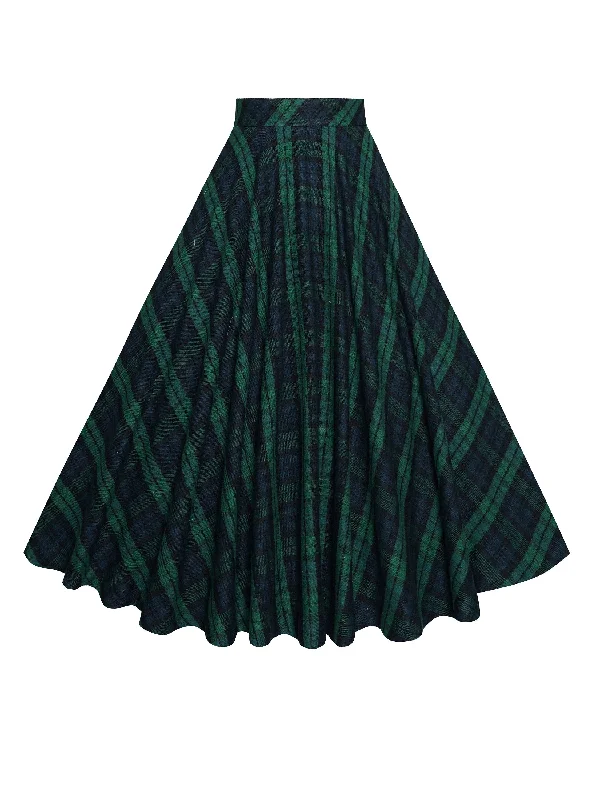 Biggest Sale of the Season!MTO - Lindy Skirt Green "You Plaid me at Hello"