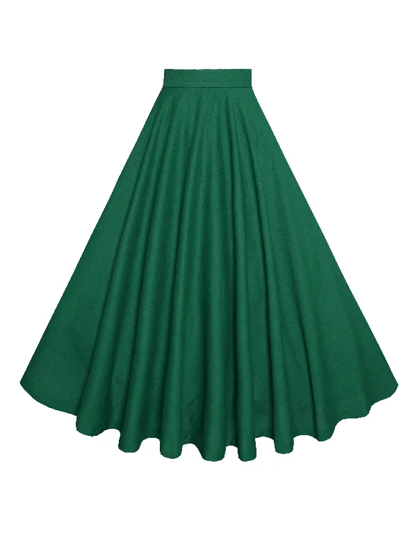 Exclusive Offers You’ll Love!MTO - Lindy Skirt in Forest Green Linen