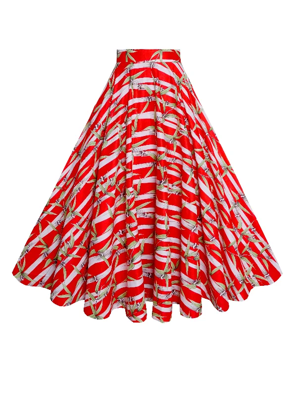 The Best Offers Are Here!MTO - Lindy Skirt Red “Panda Retreat”