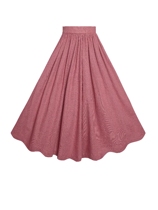 Your Shopping Wish, Our Discount Command!MTO - Lola Skirt in Antique Rose Linen