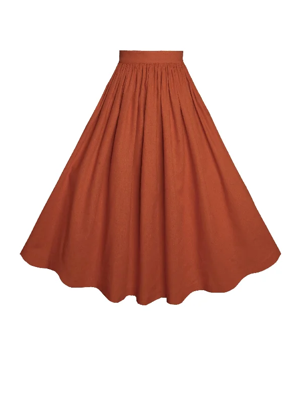 Incredible Savings Inside!MTO - Lola Skirt in Redwood Linen
