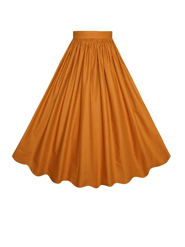 New Discounts Just Dropped!MTO - Lola Skirt Terra Cotta Brown Cotton