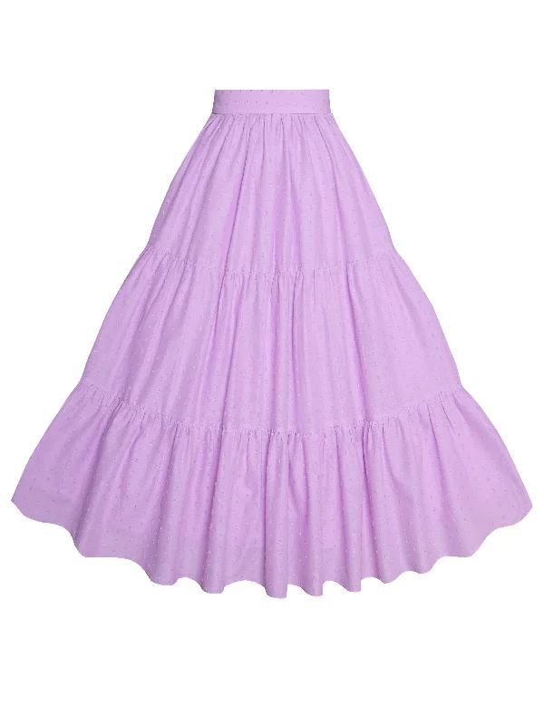 Act Fast – Limited Time Savings!MTO - Pippa Skirt in Lavender "Dotted Swiss"