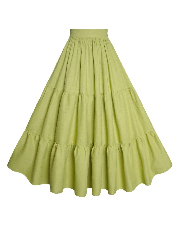 Your Discount is Waiting!MTO - Pippa Skirt in Pistachio Green Linen