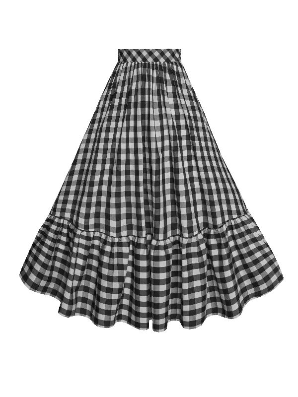 Flash Sale – Act Fast!MTO - Rosita Skirt Black Gingham
