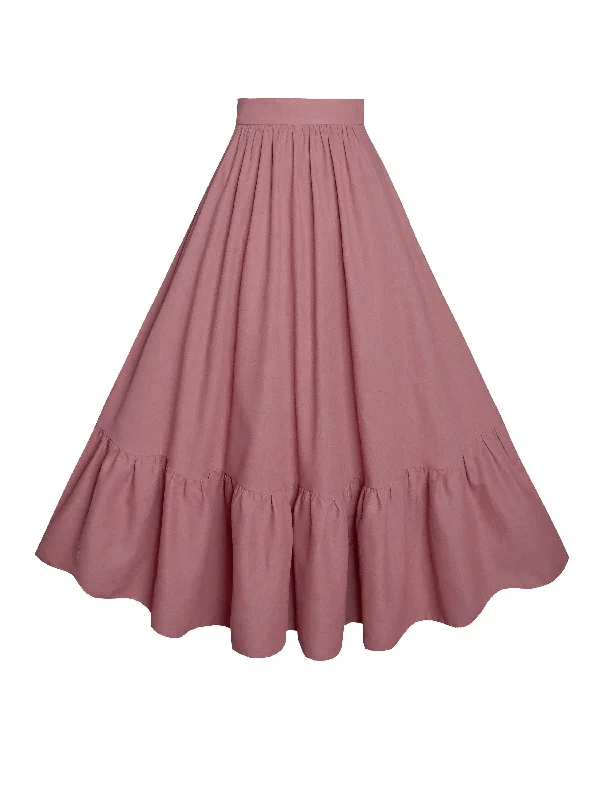 Hot Deals You Can’t Resist!MTO - Rosita Skirt in Antique Rose Linen