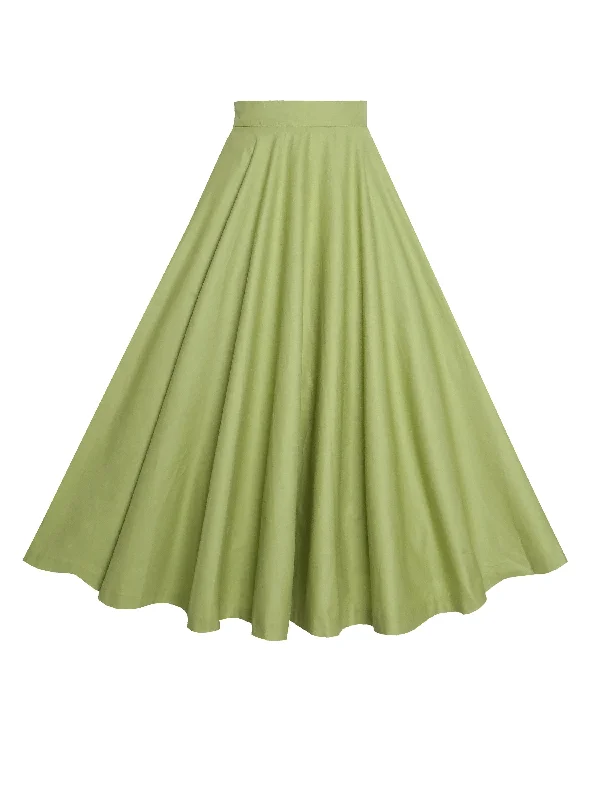 Your Wallet Will Thank You!RTS - Size L - Lindy Skirt in Matcha Green Cotton