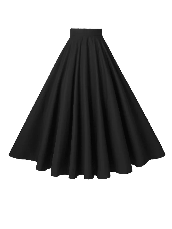 The Sale You’ve Been Waiting For!RTS - Size M - Lindy Skirt in Midnight Black Linen