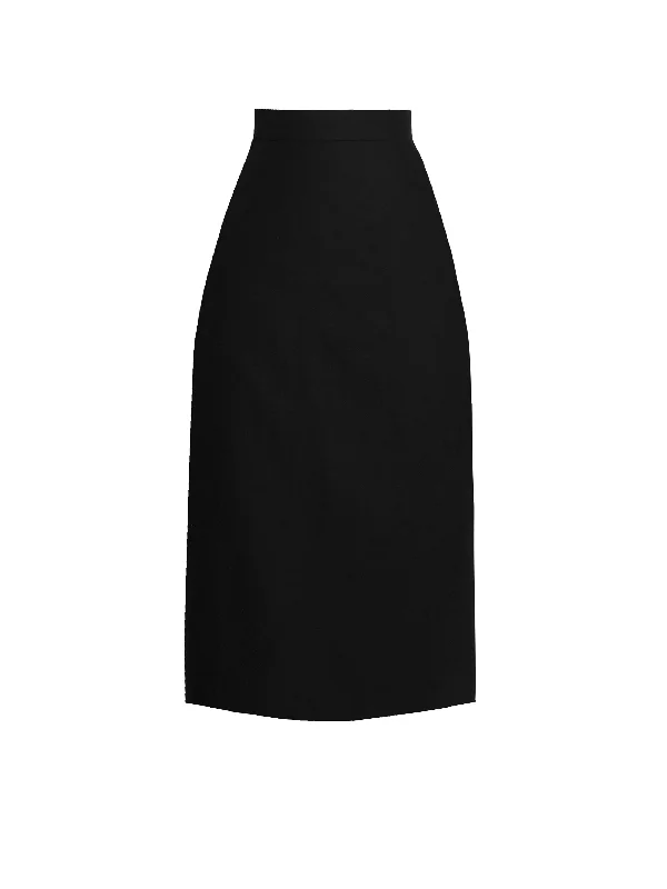 Shop Before It’s Gone!RTS - Size S - Draper Skirt in Raven Black Cotton