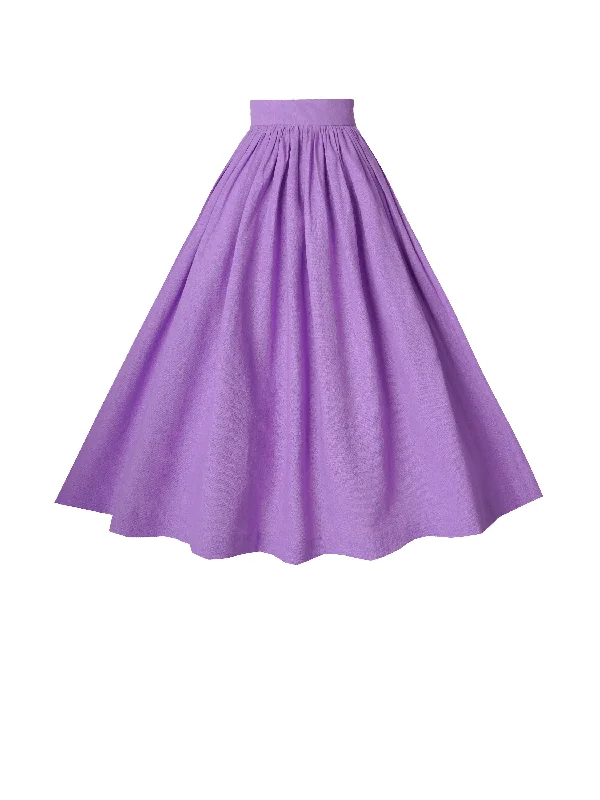 Only a Few Left – Order Now!RTS - Size S - Lola Skirt in Lilac Purple Linen