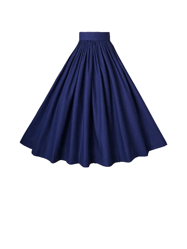 Price Drop Alert!RTS - Size S - Lola Skirt in Navy Blue Cotton