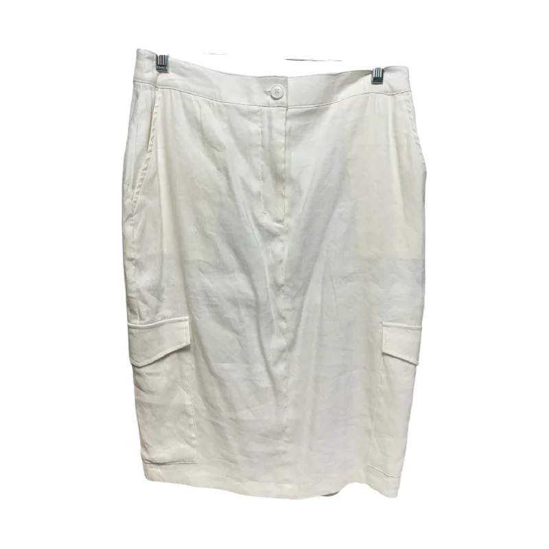 Stock Up and Save!Skirt Midi By Calvin Klein In Cream, Size: 4