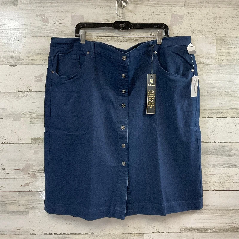 Today Only – Don’t Miss It!Skirt Midi By Diane Gilman In Blue, Size: 3x