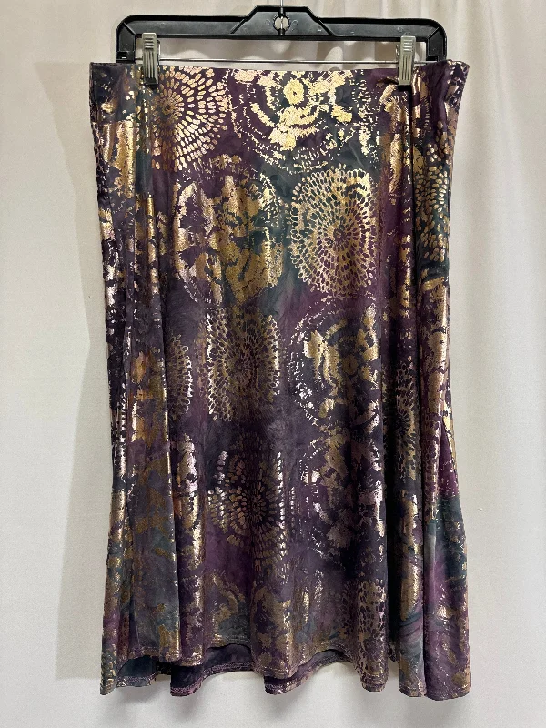 Buy More, Save More!Skirt Midi By Ellen Tracy In Purple, Size: Xl