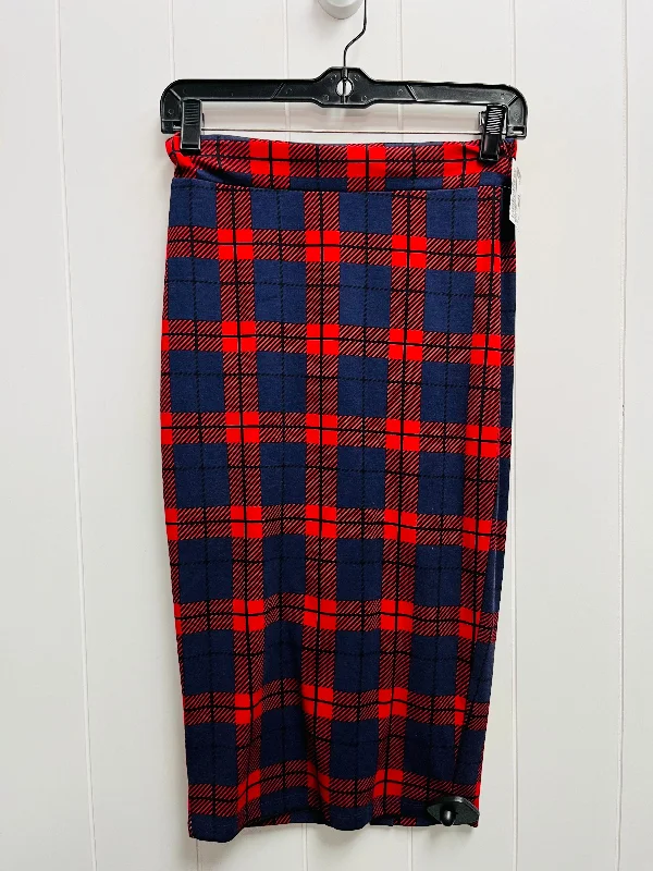 Bigger Savings, Better Shopping!Skirt Midi By Gianni Bini In Blue & Red, Size: Xs