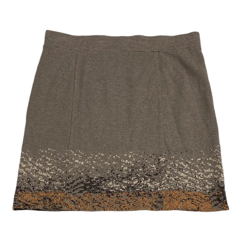 Save More Than Ever!Skirt Midi By Nic + Zoe In Taupe, Size: L