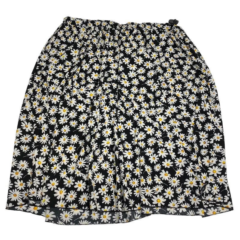 Best Deals Just for You!Skirt Midi By Shein In Black & White, Size: 5