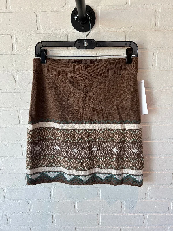 Get It Before It’s Gone!Skirt Mini & Short By Aventura In Brown & Cream, Size: 4