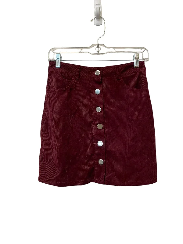 Your Best Deals Are Here!Skirt Mini & Short By Boohoo Boutique In Red, Size: 8