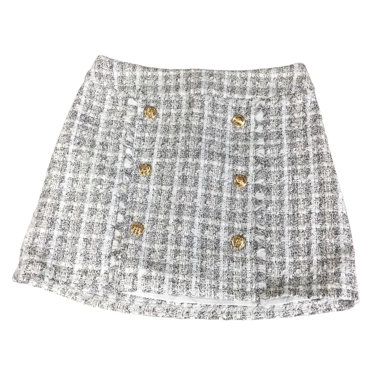 Shop Early, Save Big!Skirt Mini & Short By Cmc In Black & White, Size: L
