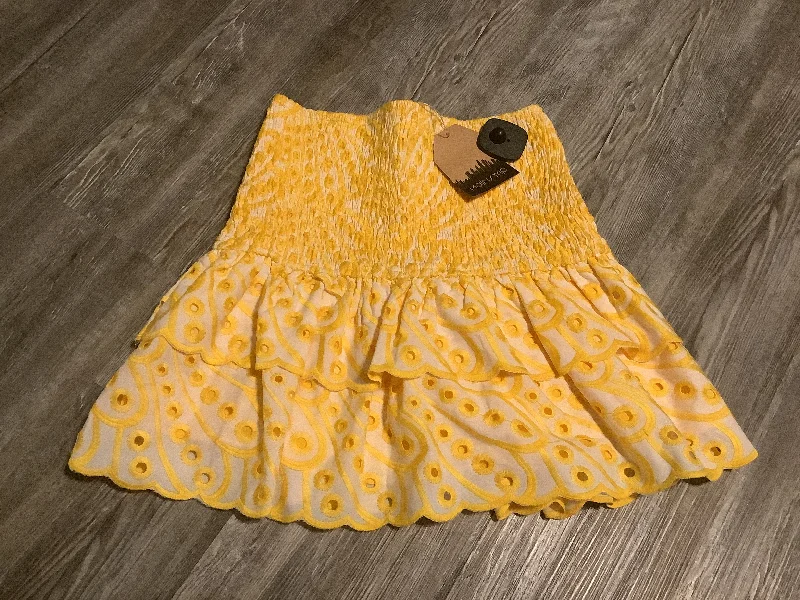 Instant Savings Await!Skirt Mini & Short By Main Strip In Yellow, Size: M