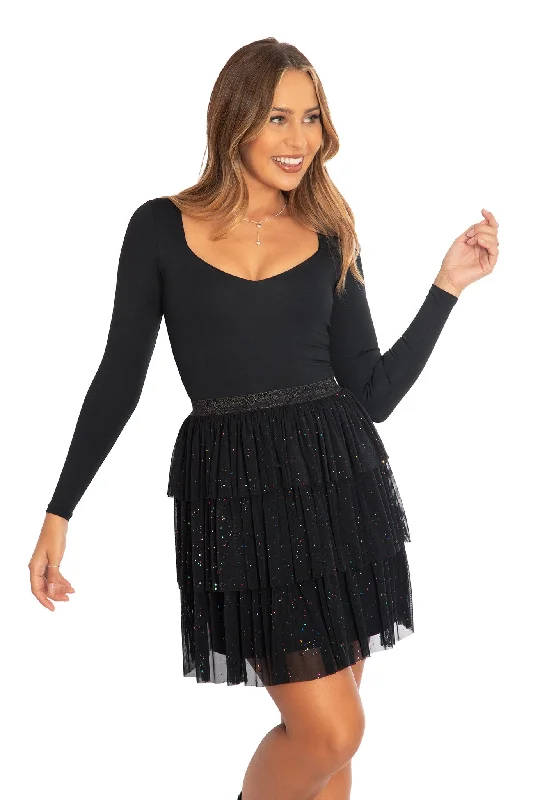Score Big Savings Today!Twinkle Twinkle Tiered Skater Skirt
