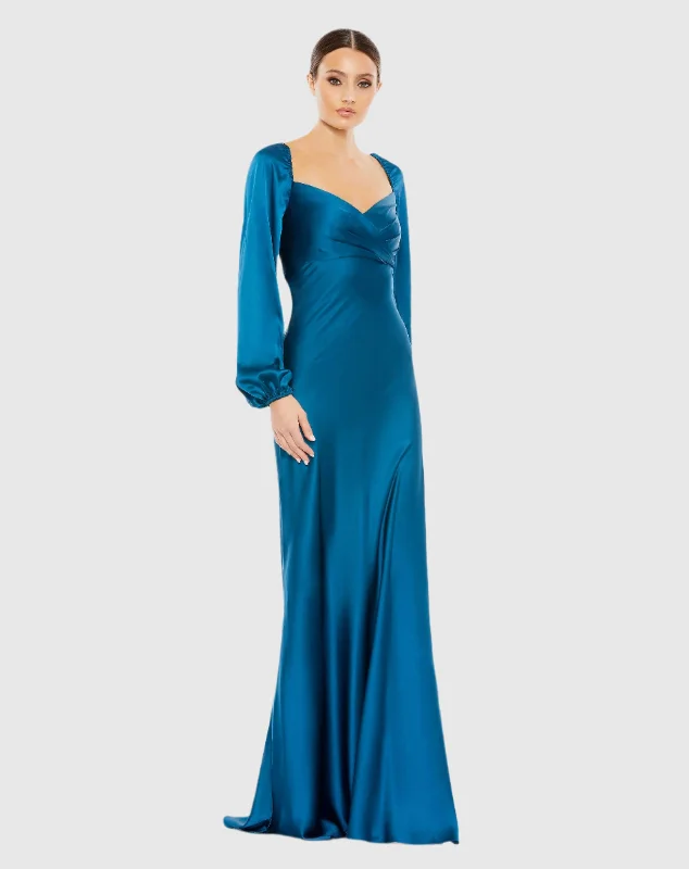 The Best Offers Are Here!Sweetheart Neckline Puff Sleeve Gown