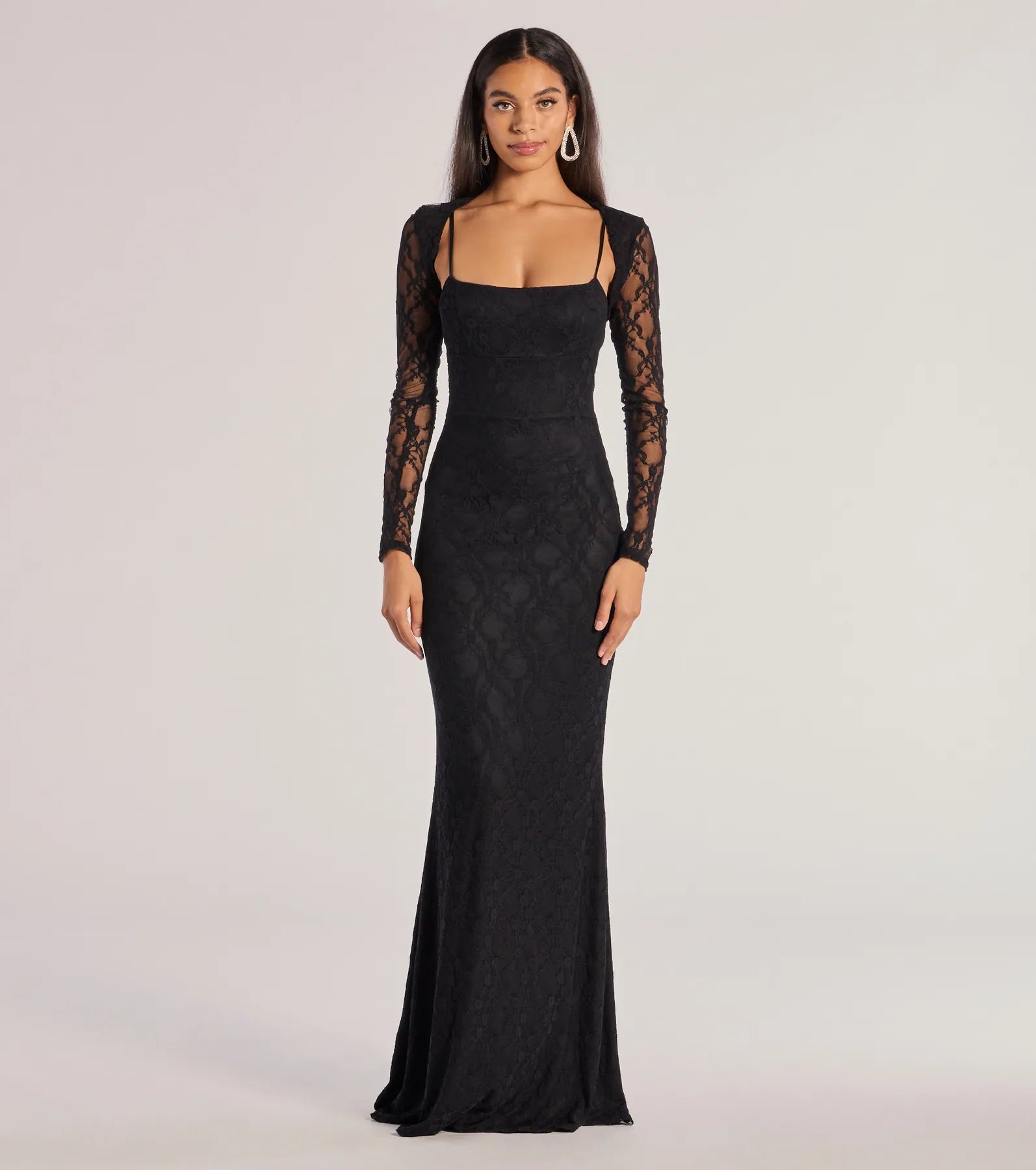Get More, Spend Less – Shop Now!Adele Sleeveless Lace Mermaid Dress With Bolero