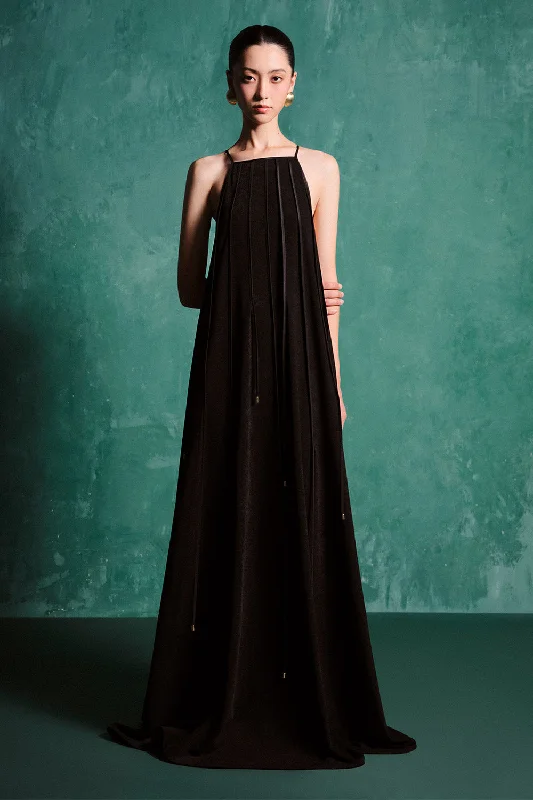 One Click Away from Big Savings!Allyson Trapezoid Spaghetti Strap Spandex Velvet Floor Length Dress One Click Away from Big Savings!Allyson Trapezoid Spaghetti Strap Spandex Velvet Floor Length Dress