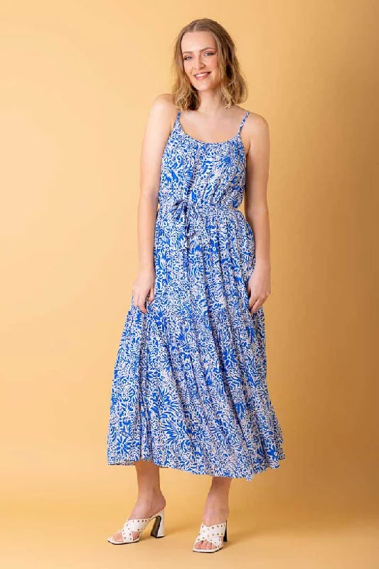 Find the Best Deals Here!Cosmos Maxi Dress Blue