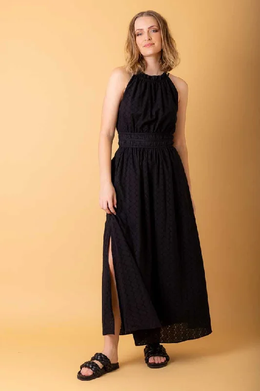 Your Wallet Will Thank You!Dasha Maxi Dress Black Embroidery
