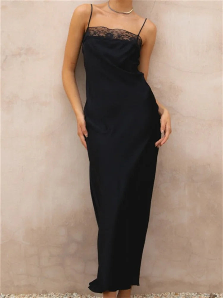 Best Deals Just for You!Amy Fashion - Lace Patchwork for Women Square Neck Sleeveless Strap Black Summer Party Female Vestidos Clubwear Best Deals Just for You!Amy Fashion - Lace Patchwork for Women Square Neck Sleeveless Strap Black Summer Party Female Vestidos Clubwear