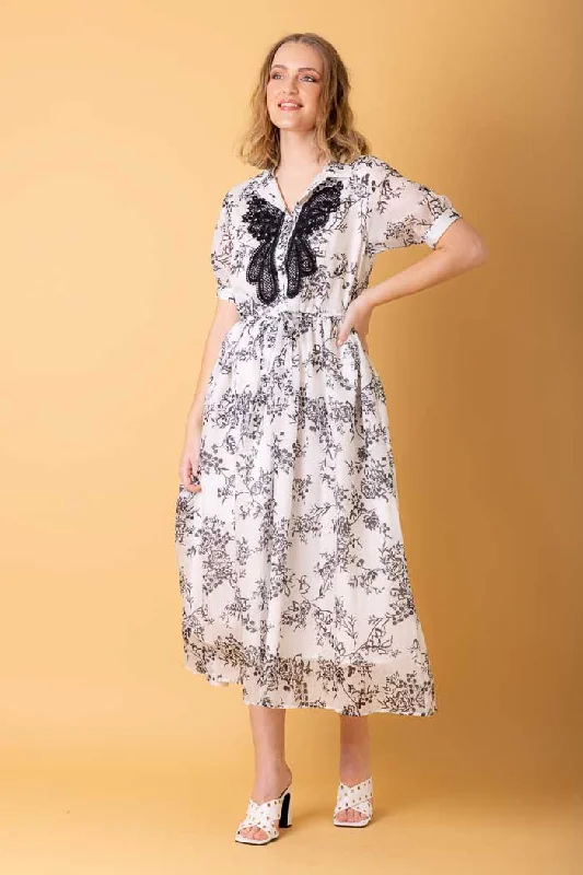 The Best Deals Won’t Wait!Lily Maxi Dress Black Floral