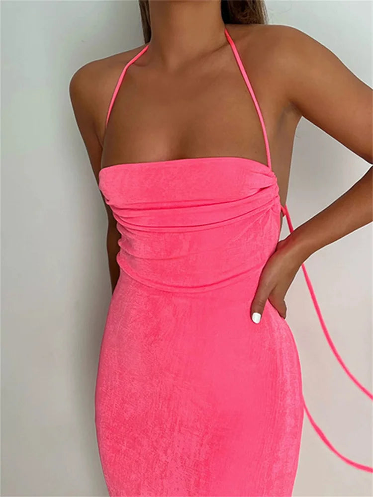 Every Deal is a Steal!Amy Fashion - Sleeveless Backless Drawstring Hollow Out Sexy Split Summer Women Party Y2K Beach Vestidos Every Deal is a Steal!Amy Fashion - Sleeveless Backless Drawstring Hollow Out Sexy Split Summer Women Party Y2K Beach Vestidos