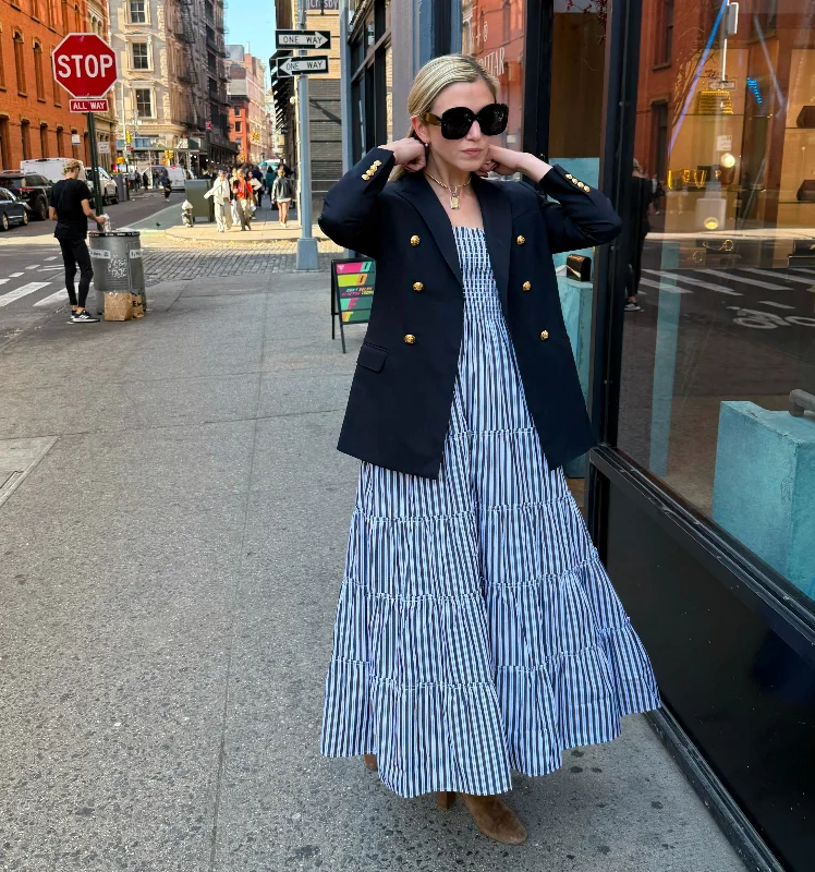 The Best Offers Are Here!The Ellie Maxi Nap Dress - Navy Stripe
