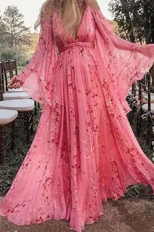Save More with Every Purchase!Vintage Boho Maxi Maternity Dress Floral Photoshoot Dress