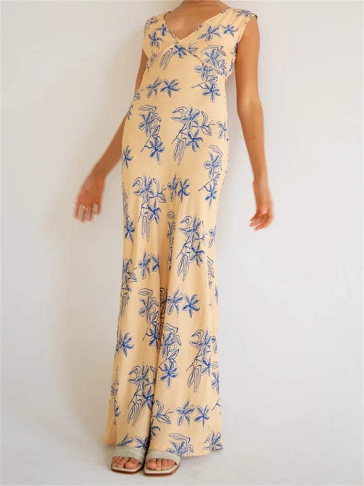 Flash Sale – Act Fast!Amy Fashion - Vintage Women Sleeveless V-neck Backless Flower Print Summer for Vacation Party Female Vestidos Flash Sale – Act Fast!Amy Fashion - Vintage Women Sleeveless V-neck Backless Flower Print Summer for Vacation Party Female Vestidos