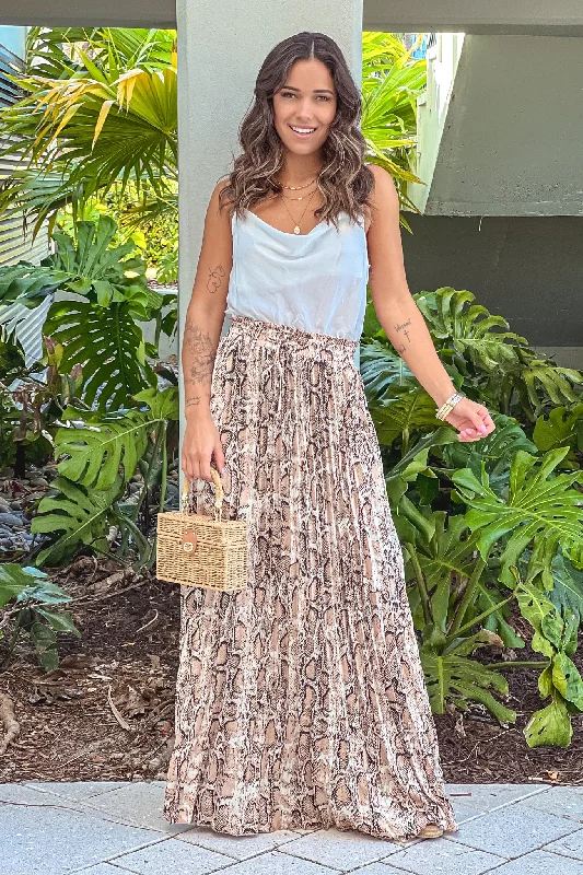 Score Big Savings Today!White Draped Top Maxi Dress With Pleated Leopard Skirt