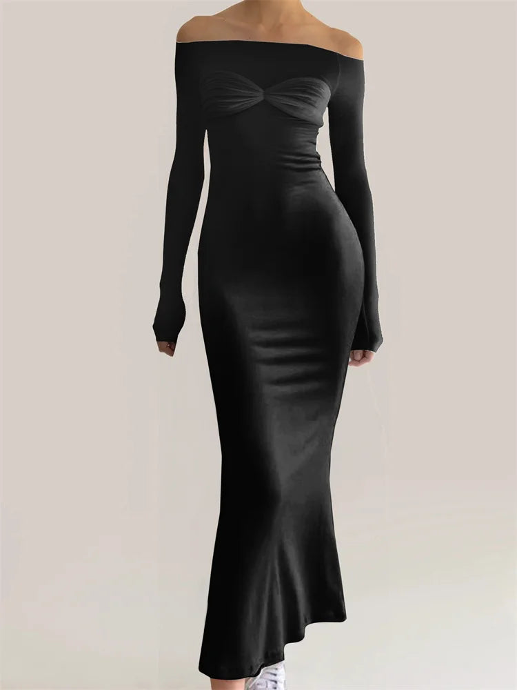 Buy More, Save More!Amy Fashion - Women Bow Patchwork Sleeve Elegant Solid Slash Neck Off Shoulder Party Beach Club Vestido Streetwear Buy More, Save More!Amy Fashion - Women Bow Patchwork Sleeve Elegant Solid Slash Neck Off Shoulder Party Beach Club Vestido Streetwear