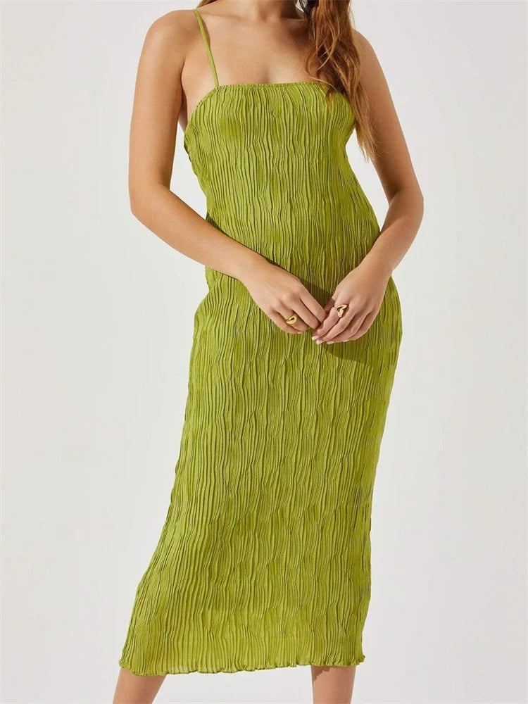 Huge Price Cuts Await!Amy Fashion - Women Sleeveless Spaghetti Strap Mid Solid Color Summer Backless Party Cocktail Beach Vestidos Streetwear Huge Price Cuts Await!Amy Fashion - Women Sleeveless Spaghetti Strap Mid Solid Color Summer Backless Party Cocktail Beach Vestidos Streetwear