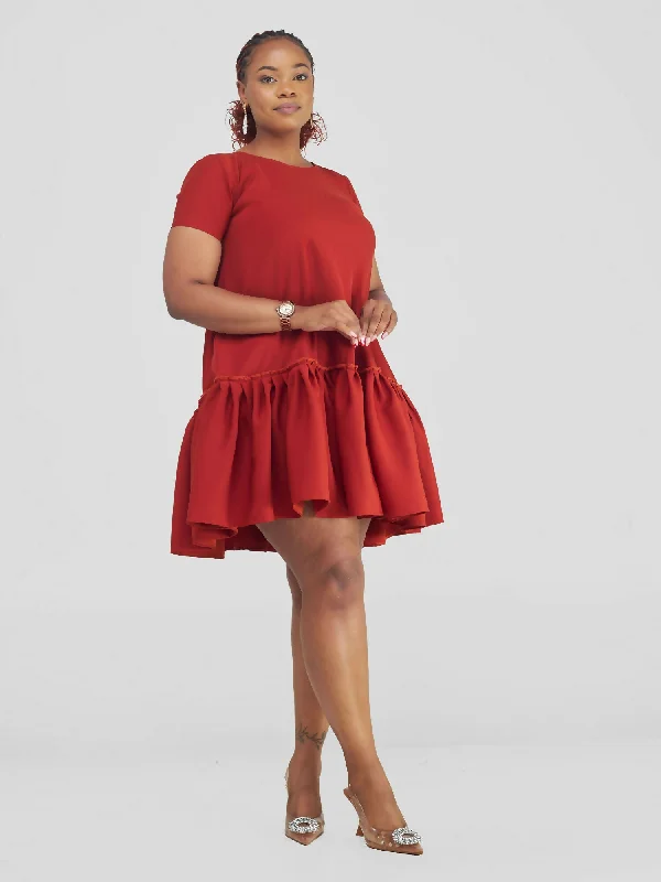 Buy More, Pay Less!Mina Shift Dress - Rust