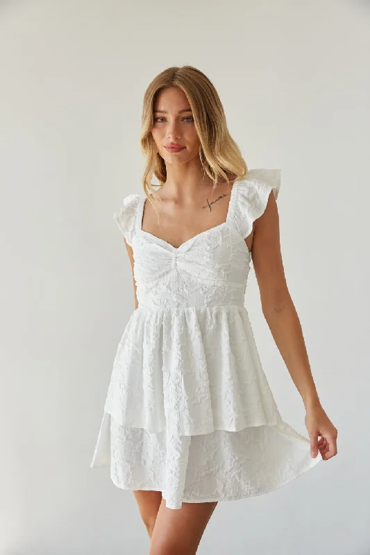 Act Fast – Limited Time Savings!Ashlyn Sweetheart Ruffle Fit and Flare Mini Dress