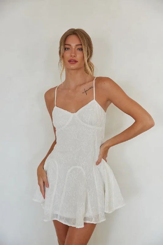 Crazy Discounts Inside!Beckett Floral Embroidered Mini Dress