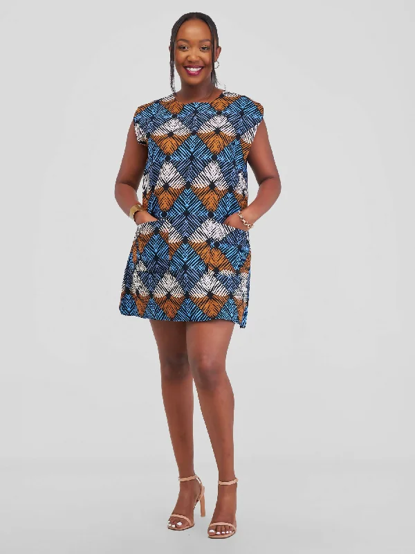 Buy One, Get One Free!Dewuor Tam Dress - Blue